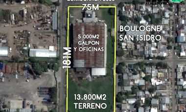 Galpón/Terreno en Venta Logística o Desarrollo Zona Norte Soleil Shopping Boulogne