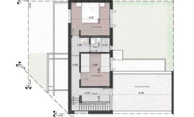 Casa de 2 dormitorios con jardín y parrilla de oportunidad