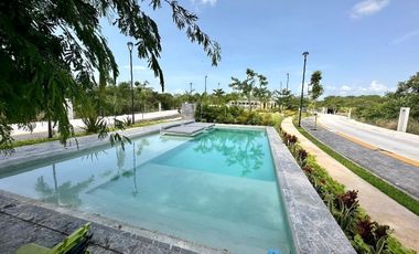 Terreno en venta con orientación Sur- Norte en privada Mirador, Komchén, Mérida.