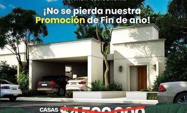 Residencias de 1 planta con alberca, en privada Ukum al norte de Merida, Yucatan