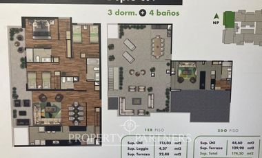 Departamento amplio con espectacular azotea de uso exclusivo !!