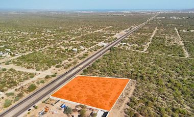 TERRENO CON 83 MTS DE FRENTE CARRETERA , LA PAZ-SAN PEDRO