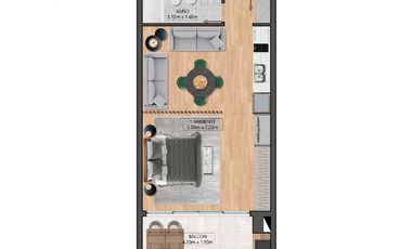 VENTA MONOAMBIENTE - MAR DE LAS PAMPAS- COMPLEJO GROW