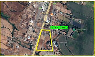 ARRIENDO LOTES DE 5.000 M2-3 UF X M2 CRUCE UNIHUE.