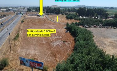 ARRIENDO LOTES DE 5.000 M2-3 UF X M2 CRUCE UNIHUE.