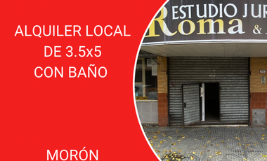 ALQUILER LOCAL CON BAÑO EN MORÓN
