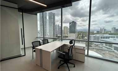 ALQUILER OFICINA AMOBLADA COSTA DEL ESTE 108M2 MTTO INCLUIDO KAF