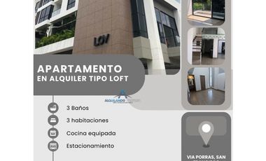 Se alquila apartamento tipo Loft | Via Porras, San francisco