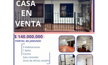 VENTA DE CASA BARRIO PORTAL DE JAMUNDI
