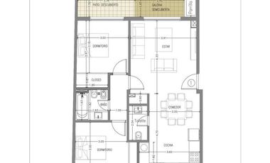Venta Departamento 3 ambientes con cochera y jardín en Nuevo Quilmes Externo - Bernal