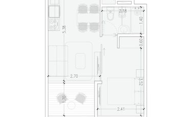 Departamento dos ambientes a la venta en el centro de Avellaneda