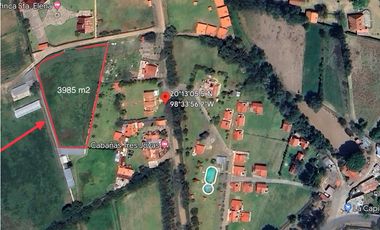 Terreno Bardeado 3985 M2, Huasca de Ocampo, San Miguel Regla Hgo.