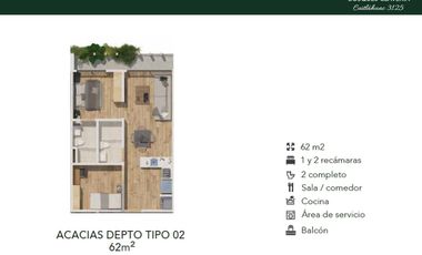 Departamento en preventa en Cuitlahuac 3125, Obrero Popular-T5