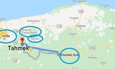 TERRENO DE OPORTUNIDAD EN VENTA DE 3,640 M2, TAHMEK, YUCATÁN. MÉRIDA