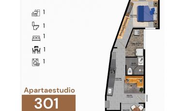 Apartaestudio en venta, Marinilla