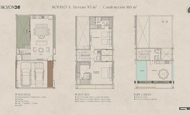 Townhouses de lujo 2 Recamaras en Temozón Norte. 