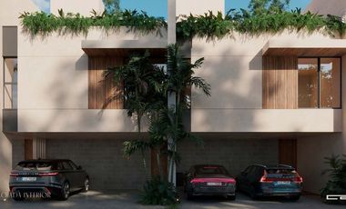 Townhouses de lujo de 3 Recamaras en Temozón Norte. 