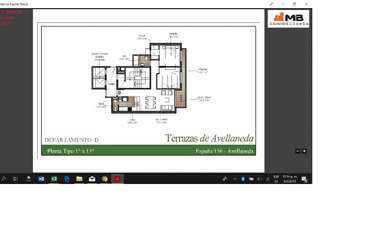DEPARTAMENTO 3 AMBIENTES EN 10°D.