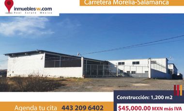 BODEGA EN RENTA EN CARRETERA MORELIA - SALAMANCA, TARIMBARO, MICH