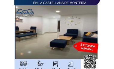 SE ARRIENDA APARTAMENTO AMOBLADO EN BARRIO LA CASTELLANA