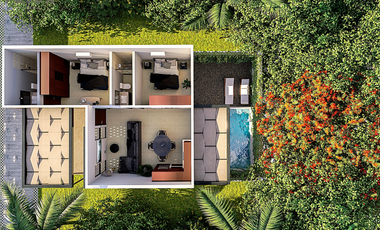 Casita de un piso dentro de privada