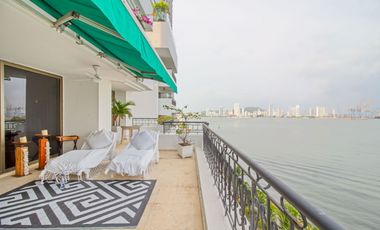Apartamento Bocagrande sobre la bahia