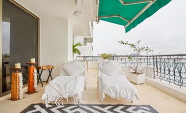 Apartamento Bocagrande sobre la bahia