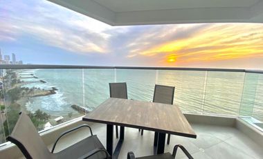 Apartamento Bocagrande vista al mar y centro amurallado