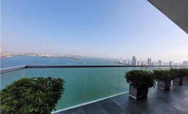 Apartamento Bocagrande sobre la bahia