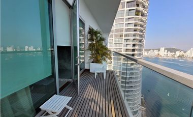 Apartamento Bocagrande sobre la bahia