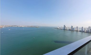Apartamento Bocagrande sobre la bahia