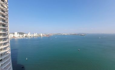 Apartamento Bocagrande sobre la bahia