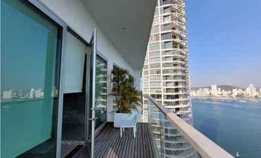 Apartamento Bocagrande sobre la bahia