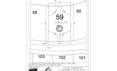 Lote en Venta COSTA ESMERALDA Marítimo III 59
