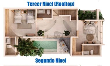 TownHouse de 3 recamaras, Rooftop, Piscina, a metros de la playa San Benito.