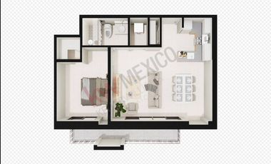 Depa con Jardín y alberca. Juarez Chih.