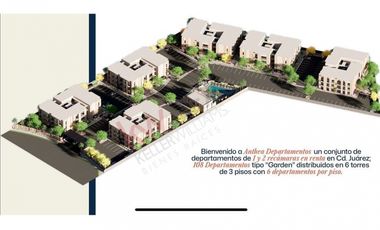 Depa con Jardín y alberca. Juarez Chih.