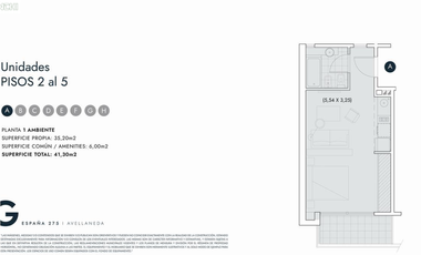 AVELLANEDA MONOAMBIENTE AL FRENTE