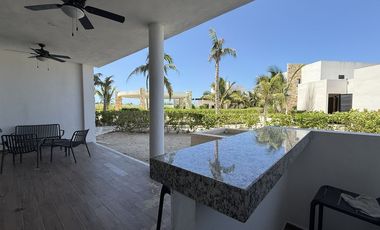 Departamento en venta frente al mar de Telchac Puerto.