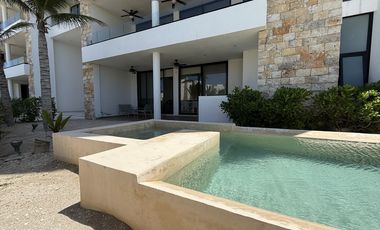 Departamento en venta frente al mar de Telchac Puerto.