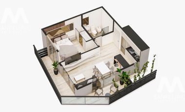Departamento en Venta a  Estrenar en Quilmes con Cochera