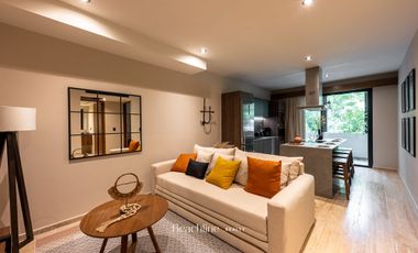 Venta Departamento de Lujo Colonial de 1 Recámara en Tulum