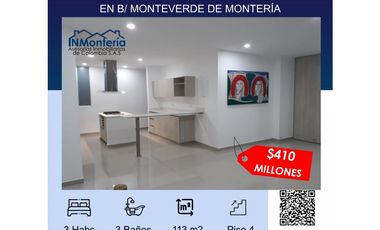 SE VENDE APARTAMENTO EN BARRIO MONTEVERDE DE MONTERA