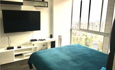 Apartaestudio amoblado Moderno cerca al tesoro el poblado con vista