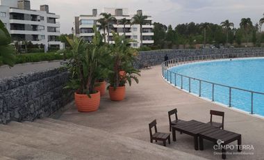 Departamento venta  monoambiente, cocina integrada y cochera en Lagoon Pilar