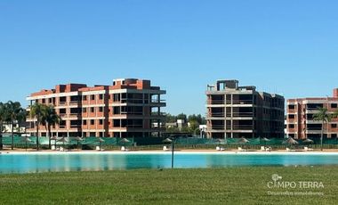 Departamento en venta monoambiente, cocina integrada y cochera en Lagoon Pilar