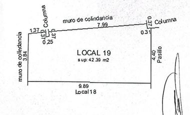 Renta de local comercial en Plaza Mediterraneo