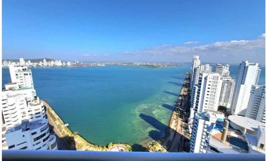 Apartamento Bocagrande sobre la bahia