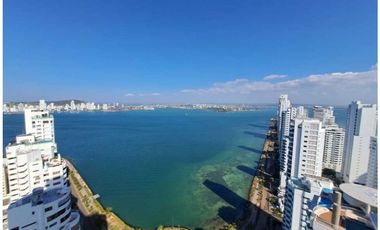Apartamento Bocagrande sobre la bahia