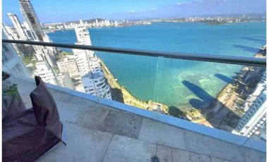 Apartamento Bocagrande sobre la bahia